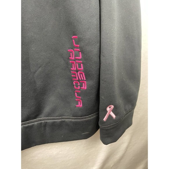 Under Armour Storm Semi Fitted Pink Ribbon Breast Cancer Hoodie Womens Large - Picture 6 of 6